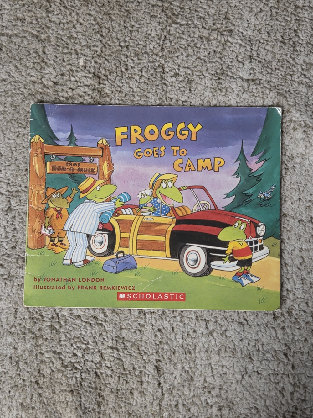 Scholastic Froggy Goes to Camp Children's Book - Purple Cover